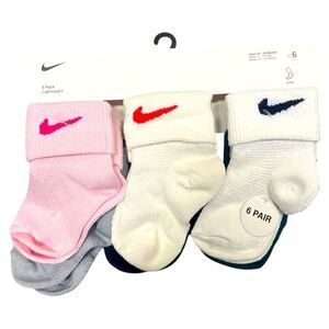 Nike Baby/Toddler Waffle Knit Socks (6 Pairs) 12-24 months NWT